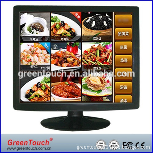 15"CCTV Monitor with touch screen enclosed for adverting, monitoring